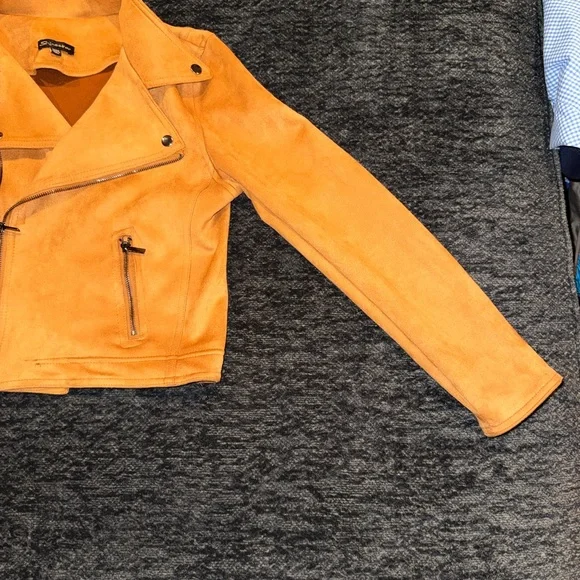 Stylish  Shinestar Suede-like Jacket Medium - Picture 2 of 8